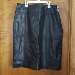 NWT Lambskin skirt